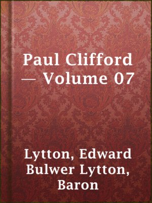 cover image of Paul Clifford — Volume 07